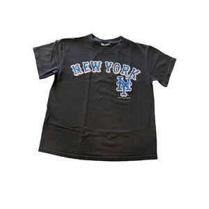 VTG 2002 New York Mets Black T-Shirt Size small